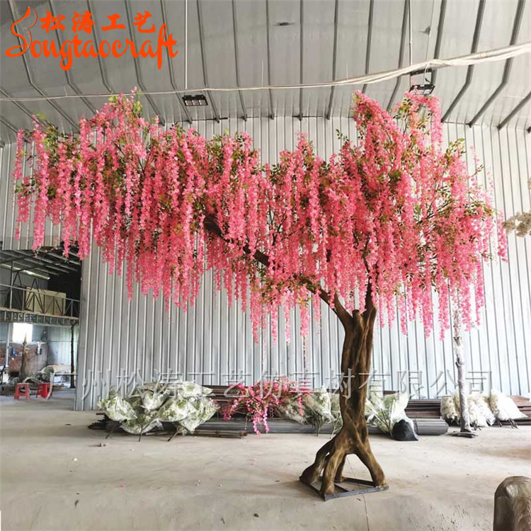 婚慶仿真花樹